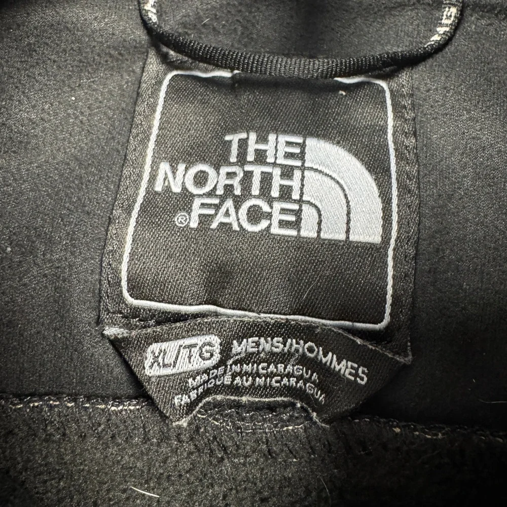 The North Face Apex Mens XL Black Softshell Full Zip Jacket Windbreaker Coat